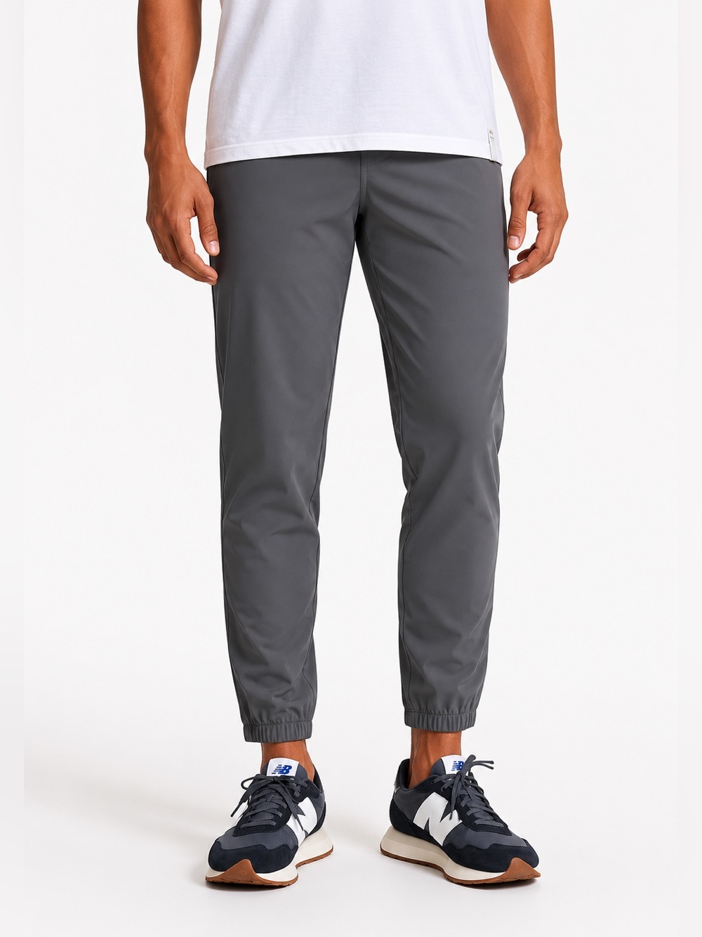 Vuori Fleet Jogger Men’s Large Gray Performance Travel Commuter Pants NWOT